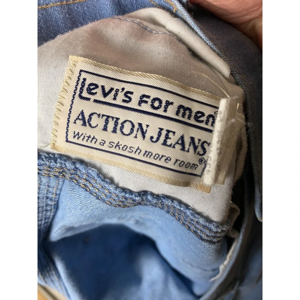 Levi's Vintage Orange Tab Mens 32 Action Jeans Blue Denim Relaxed Fit